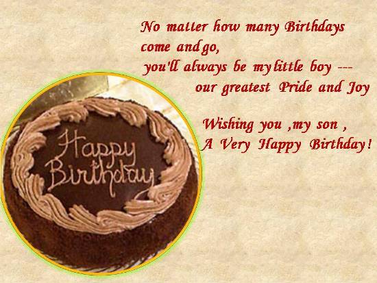 Birthday Wishes For A Dear Son. Free Son & Daughter eCards | 123 ...