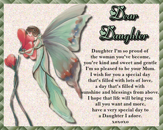 To A Daughter I Adore. Free For Son & Daughter eCards | 123 Greetings