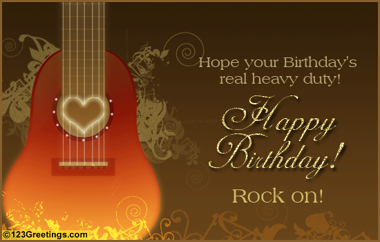 Rock This Birthday! Free Songs eCards, Greeting Cards | 123 Greetings