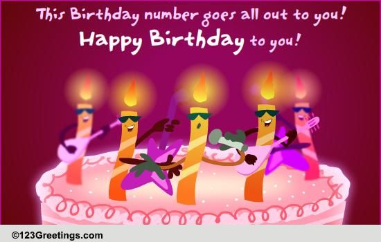 Happy Birthday Ecard Free For Whatsapp A Singing Birthday Wish! Free Songs Ecards, Greeting Cards | 123 Greetings