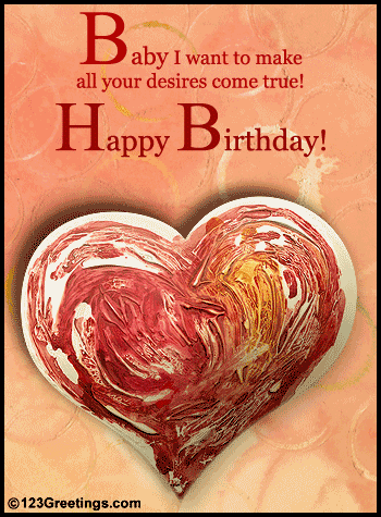 hot romantic birthday ecard for your girlfriend, boyfri