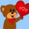 Beary Cute Heart Balloon.