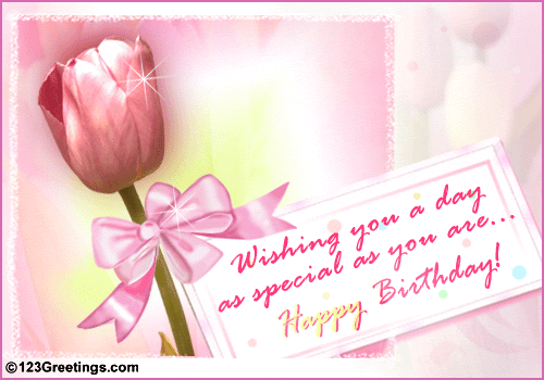 An elegant birthday wish for someone 