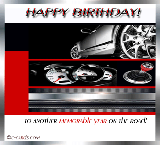Car Driver’s Birthday. Free Birthday Wishes eCards, Greeting Cards