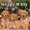 Home : Birthday : Wishes - Singing Puppies Greeting Cards.
