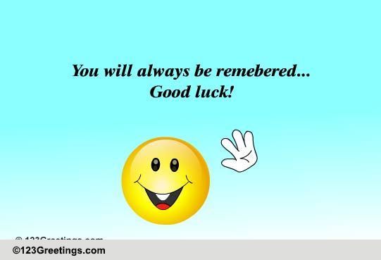 At Work Farewell Cards, Free At Work Farewell Wishes, Greeting Cards