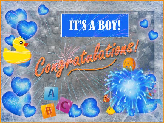 Cute Baby Boy Congrats. Free New Baby eCards, Greeting Cards | 123 ...