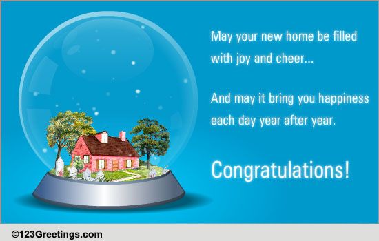 New Home Congrats... Free New Home eCards, Greeting Cards | 123 Greetings