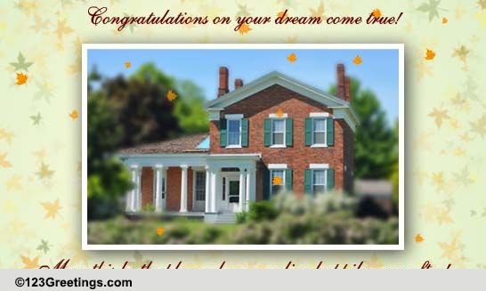 Your New Home! Free New Home eCards, Greeting Cards | 123 Greetings