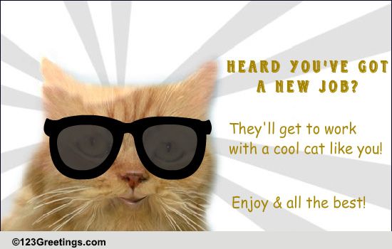 Someone's Found A New Job? Free New Job eCards, Greeting Cards | 123  Greetings