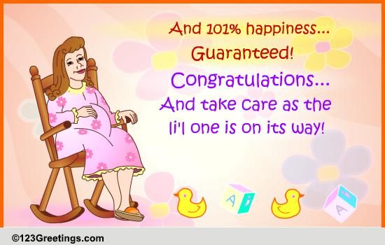 Happiness Guaranteed Free Pregnancy Ecards Greeting Cards 123 Greetings