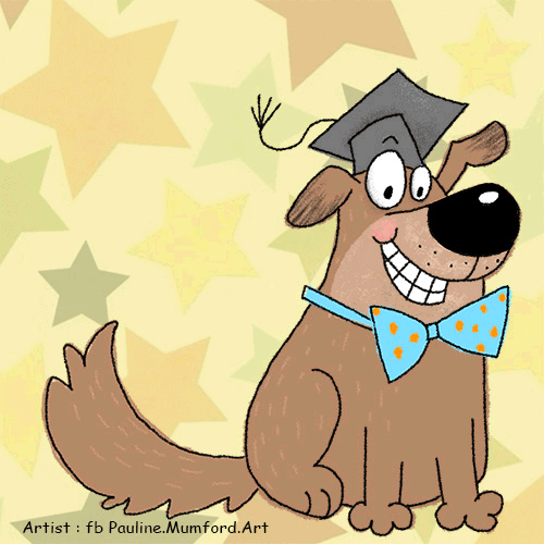 Congratulations Cartoon Dog...
