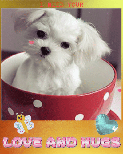 Puppy Dog Kisses For My Dear Friend! Free Friends eCards, Greeting