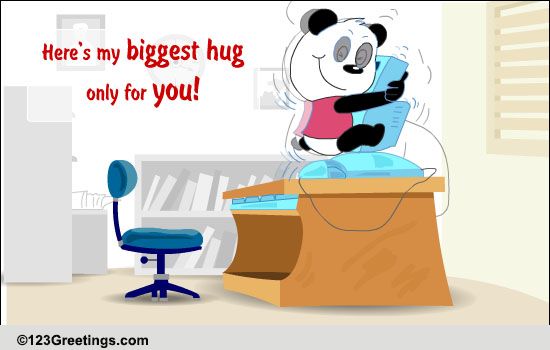 Heres The Biggest Hug Free Hugs Ecards Greeting Cards 123 Greetings