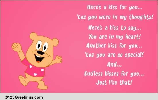 Endless Love And Kisses! Free Kiss Ecards, Greeting Cards 