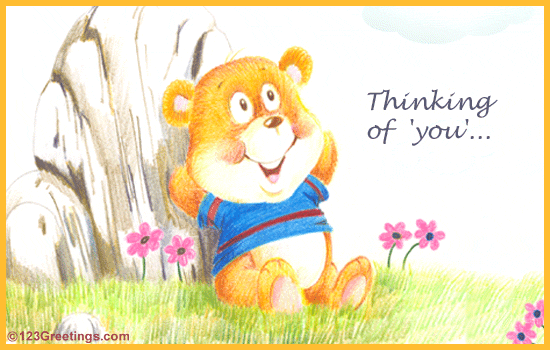 Thinking Of You! Free Teddy Bears eCards, Greeting Cards ...