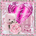 Home : Cute Cards : Teddy Bears - Love You.