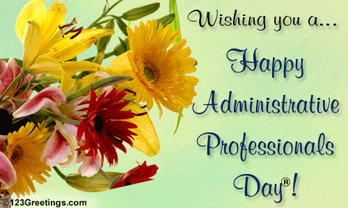 Wish An Admin Pro. Free Happy Administrative Professionals Day.