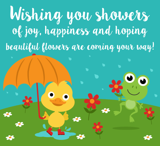 April Showers Ducky Free April Showers Day Ecards Greeting Cards