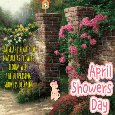 A Beautiful April Showers Day Card.
