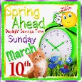 Daylight Savings Time, Spring Ahead!