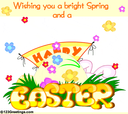 Bright Spring And Happy Easter! Free Happy Easter eCards, Greeting Cards |  123 Greetings