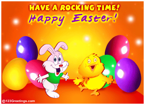 A Rocking Easter Wish! Free Happy Easter eCards, Greeting Cards | 123  Greetings