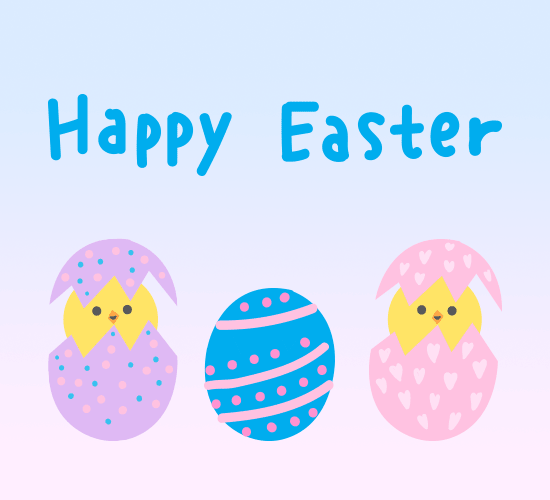 Happy Easter With The Chicks! Free Happy Easter eCards, Greeting 