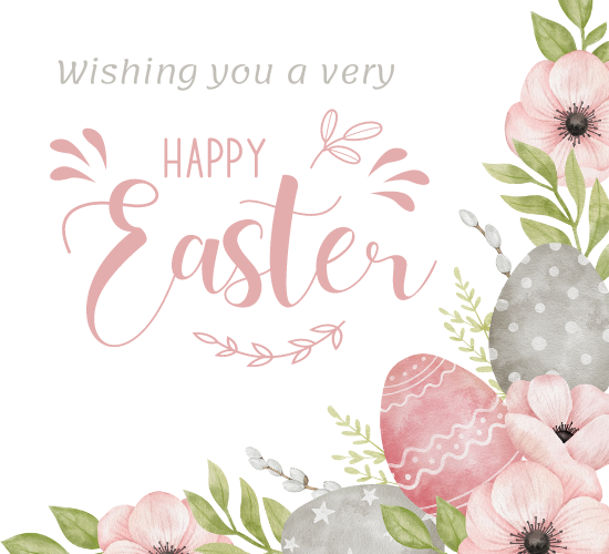 happy easter card wishes