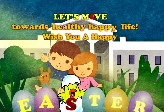 Let’s Move Towards Healthy Life! Free Happy Easter eCards | 123 Greetings