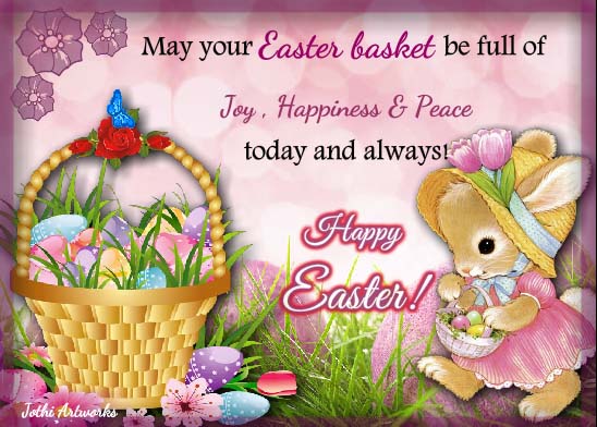 May Your Easter Basket Be Blessed! Free Happy Easter eCards | 123 Greetings