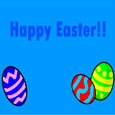 Easter Bunny Distributing Egg.
