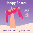 Happy Easter, Pink Cross.