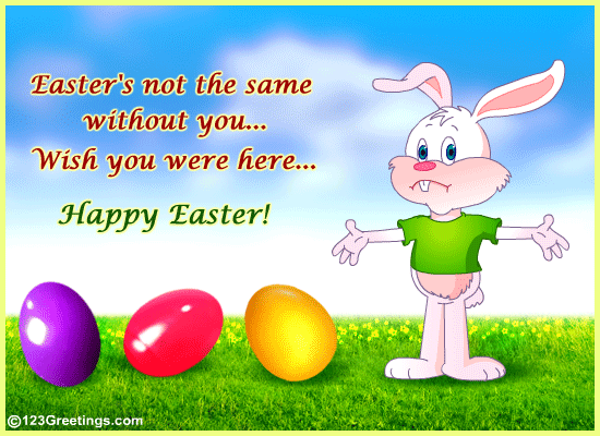 Missing U On Easter... Free Family eCards, Greeting Cards | 123 Greetings