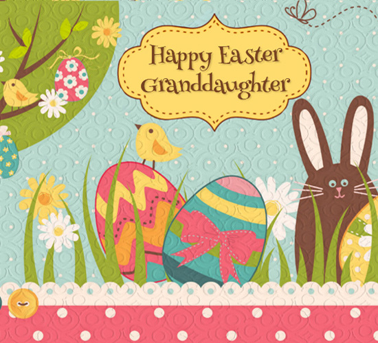 Happy Easter Granddaughter... Free Family eCards, Greeting Cards 123