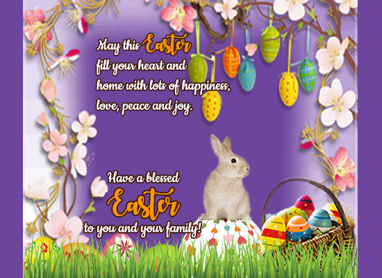 Blessed Easter! Free Family eCards, Greeting Cards | 123 Greetings