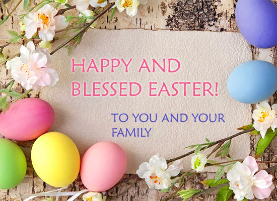 Easter Wishes For Family Blessed Easter Wishes! Free Family Ecards, Greeting Cards | 123 Greetings
