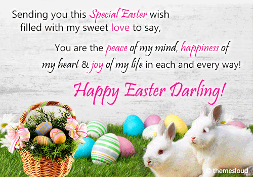 A Special Easter Wish To Your Darling.
