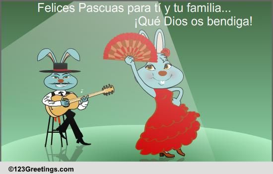 A Spanish Easter Ecard! Free Specials eCards, Greeting Cards | 123 Greetings