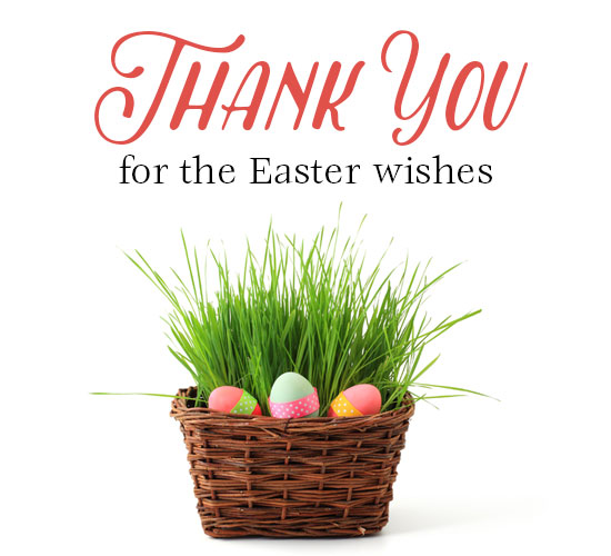 Easter Basket Thank You. Free Thank You eCards, Greeting Cards 123