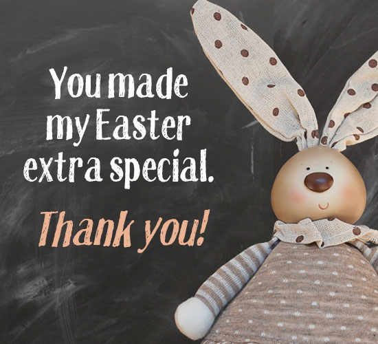 Easter Thank You Greetings. Free Thank You eCards, Greeting Cards 123