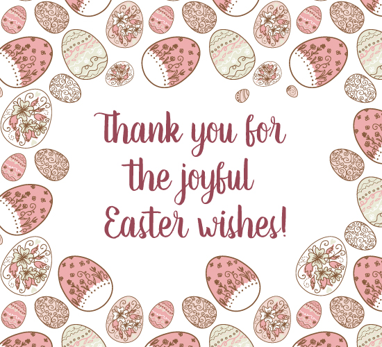 Thank You For A Joyful Easter Free Thank You eCards, Greeting Cards ...