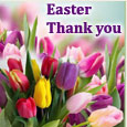 Easter Thank You With Colorful Tulips!