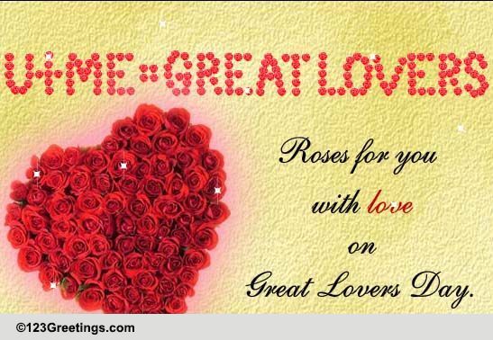 Send Great Lovers Day Ecard!
