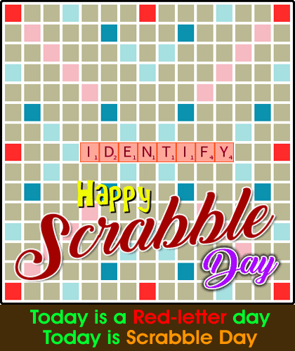 My Scrabble Day Card For You.
