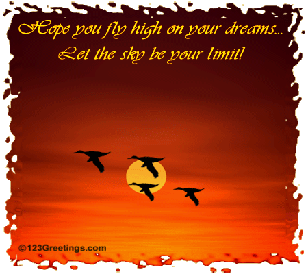 Fly High On Your Dreams...