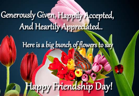 Send Friendship Flowers To Friends!
