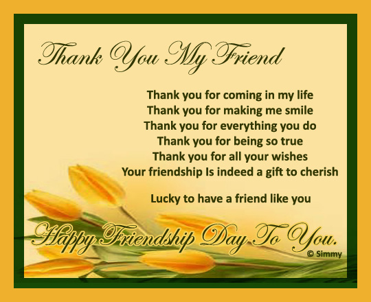 thank you all my friends images