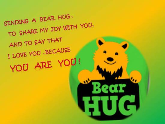 A Warm Hug For Someone U Love Dearly Free Hug Month Ecards 123 Greetings