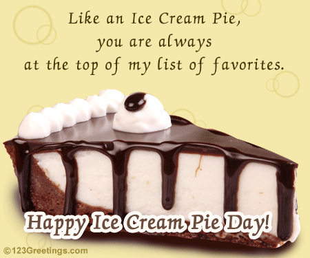 Love You Like An Ice Cream Pie.